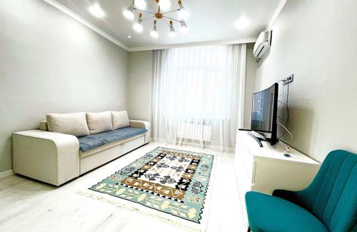 Nur-Sultan Apartment | Просторная евродвушка люкс на Левом берегу Астаны