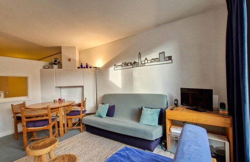 Flaine Apartment | 100m from ski slopes, 3rd floor, balcony, tv, ski locker, 48m², Flaine