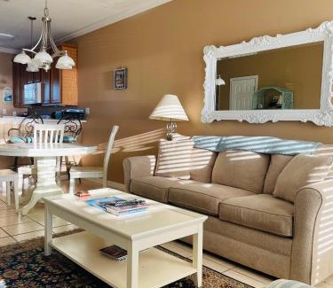 Long Beach House | 123 Beau Clair - Beachside Townhome with Balcony and Pool in Long Beach