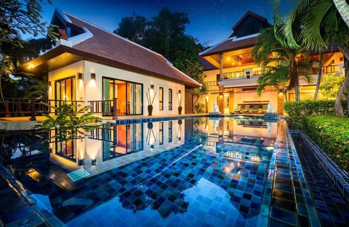 Nai Harn Villa | 1350㎡ Gated Private Royal Pool Beach Villa 4 bdrsn