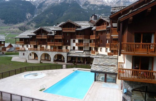 Val Cenis Apartment | 150m from ski slopes, Ground floor, fitness, swimming pool, balcony, tv, ski locker, 38m², Val Cenis