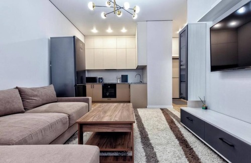 Nur-Sultan Apartment | 2-room apartment overlooking the embankment, residential complex Abay Zholy