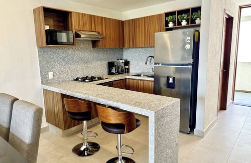 Bucerias Apartment | 200 METERS FROM THE BEACH, INFINITY POOL, APARTMENT 2 BEDROOMS 2 BATHROOMS