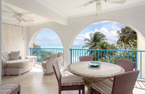 Oistins Condo | #203 Oceanview beachfront Maxwell Beach Villas