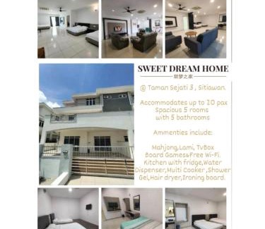 Taman Sejati Apartment | 20Pax 3-Storey SemiD 5Room&5Bathroom Sweet Dream Home Sitiawan