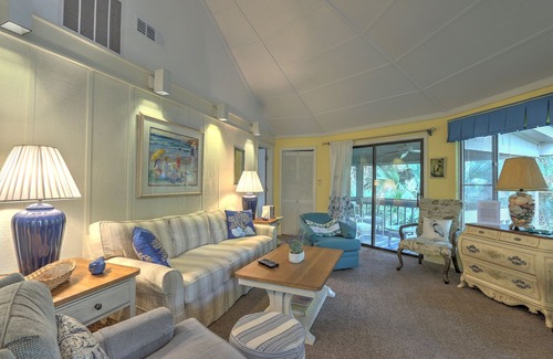 Night Heron Villa | 28 Night Heron - 2 Bedroom Villa with Comfy Sun Room & Easy Walk to Beach!