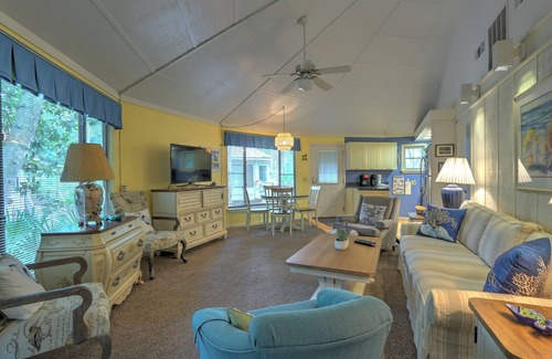Night Heron Villa | 28 Night Heron - 2 Bedroom Villa with Comfy Sun Room & Easy Walk to Beach!