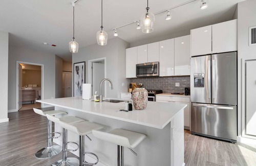 Near North Side Apartment | 2BR Retreat in Downtown + City Skyline Views