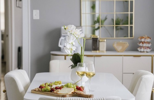 Cragin Apartment | 2BR Sleeps 7 Coffee Station Backyard w/Grill