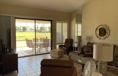 Rancho Mirage Condo | 3-bedroom condo on golf course with pool, spa, AC, WiFi in awesome Rancho Mirage
