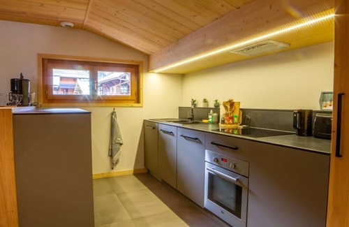 Les Prodains Apartment | 350m from ski slopes, 1st floor, view village, balcony, fireplace or stove, parking, tv, ski locker