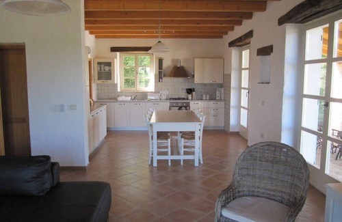 Vizinada Villa | (4. 9/5) Pool and sea view from the balcony: Beautiful new Istrian stone villa