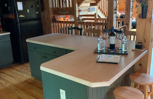 Pine River Pond House | 4 Season Cozy log Cabin/Lake/fire pit/game room/