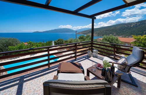 Agia Efimia Villa | 6 bedroom Villa Kandia with private pool and stunning sea views