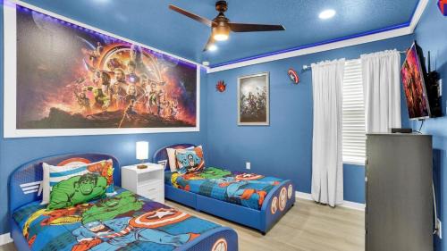 Four Corners House | 7BD No Carpet Home with Pool Spa BBQ and Game Room