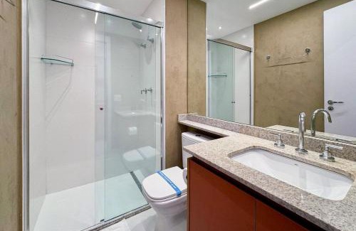 Campo Belo Apartment | 8º Andar, Próximo Metro, Shopping e Check-in 24h