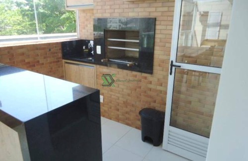 Jardim Virginia Apartment | 98sqm apartment, 3 bedrooms. Guarujá Cove Beach - Excellent Club Condominium