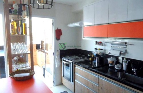 Jardim Virginia Apartment | 98sqm apartment, 3 bedrooms. Guarujá Cove Beach - Excellent Club Condominium