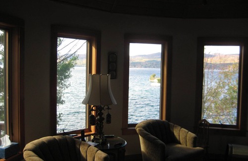 Putnam Station House | A little slice of heaven on Lake George Direct Waterfront Private Dock & Beach!