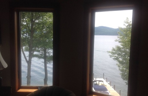 Putnam Station House | A little slice of heaven on Lake George Direct Waterfront Private Dock & Beach!