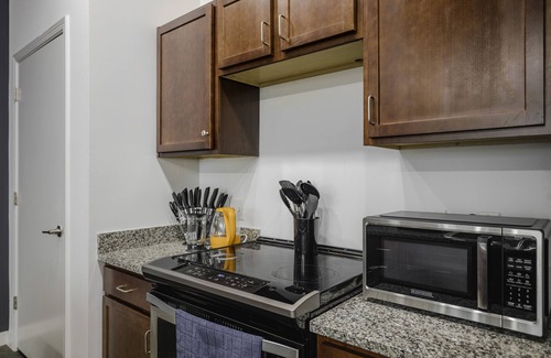 South Main Historic District Apartment | Abstract KING SUITE downtown with POOL and GYMn