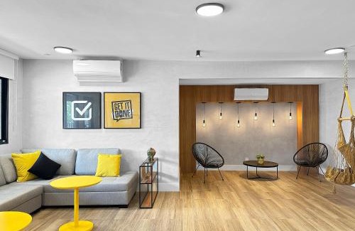 Bela Vista Apartment | Air conditioning Modern Kitchen Balcony Studio