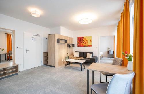 Banska Bystrica Apartment | ALURE RESIDENCES 12 & 24h self check-in & private parking next to the apartment building included, CITY CENTER right on SNP Square in a quiet passage, new building, best deal in town