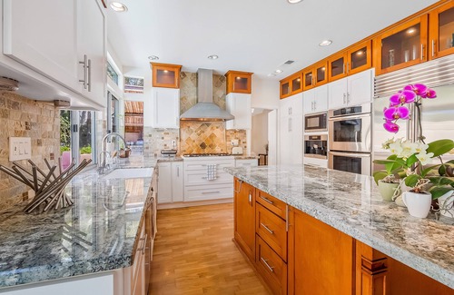 Carmel Valley House | Amazing house with pool, hot tub, landscaped patio, grill, AC, & kid's playhouse