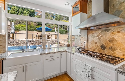 Carmel Valley House | Amazing house with pool, hot tub, landscaped patio, grill, AC, & kid's playhouse