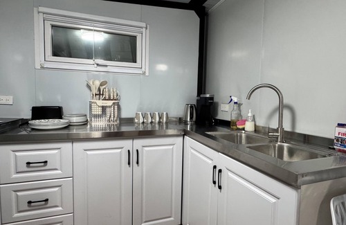 Valinda Apartment | Amazing resort with AC in La Puente - 2 bedrooms container house