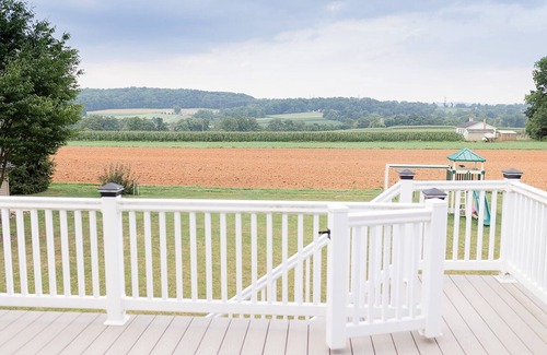Martindale Apartment | Amish Farmland View Private with a deck facing farmland. Close to attractions.