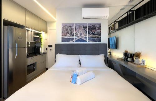 Campo Belo Apartment | Apê moderno, Condomínio Completo, Check-in 24h