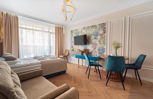 Dzielnica Uzdrowiskowa Apartment | Apartament Turkusowa Przystań z klimatyzacją - Solny Resort A102