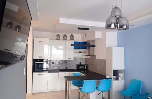 Witomino Apartment | Apartament z widokiem na panoramę Gdyni w Modern Tower ATAL