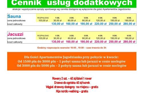 Ustrzyki Dolne Apartment | Apartamenty Jagodzianka - Jacuzzi, Sauna, Tężnia solankowa