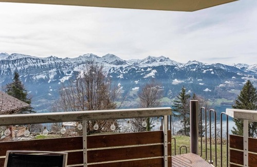 Beatenberg Apartment | Apartment Alpenrose 2.5 with SPA & Wellness