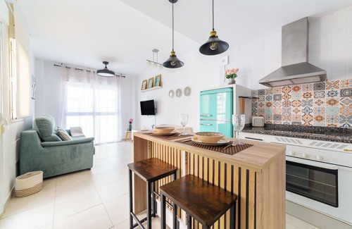 Puerto Rey Apartment | Apartment 'Laguna Beach Vera' with Shared Pool and Private Hot Tub