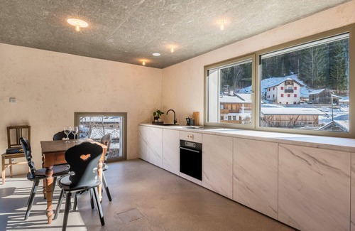 Santa Maddalena Apartment | Apartment 'Lena Dolomites Suite' with Mountain View, Private Terrace and Sauna