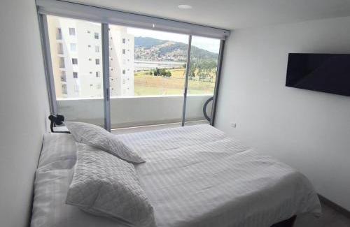 Paipa Apartment | Apartment with a view of Lake Sochagota