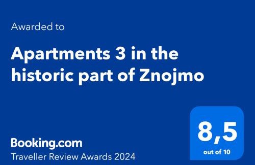 Znojmo Apartment | Apartments 3 in the historic part of Znojmo