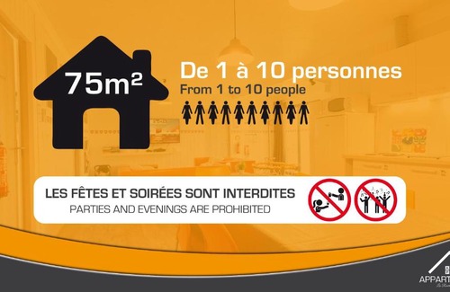 Les Rosiers-sur-Loire Apartment | Appart'hôtel Les Prés Blondeau - 1 à 10 personnes - 3 chambres - Terrasse - Parking privé - Wifi