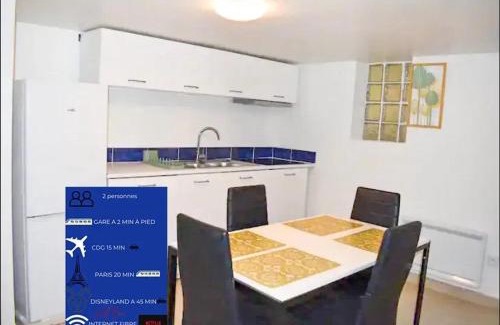 Arnouville Apartment | Appartement cosy à Arnouville - 34 m² avec vue jardin
