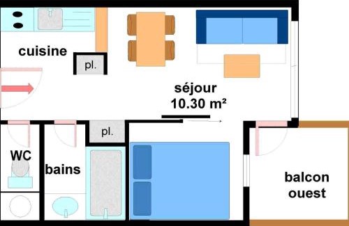 Lanslevillard Apartment | Appartement cosy 4 pers - Résidence Le Pied de Pistes, au pied des remontées mécaniques - FR-1-508-23