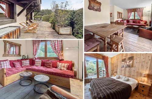 Megeve Apartment | Appartement cosy T3 avec Terrasse, Jardin & Garage