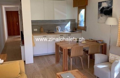 Zinal Apartment | Appartment in a building in Zinal - 1 bedroom with 1 double bed (140x200) - 1 bedroom with 2 bunk be