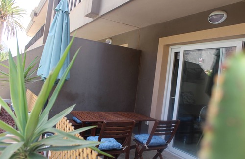 Playa de la Calera Apartment | Apt in Playa María Building. First line of the beach, with A/C and wifi