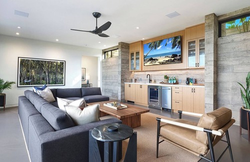 Poipu House | Architectural Stunner: Modern New Ocean-View Villa with Infinity Pool & Spa!