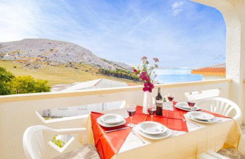 Metajna Apartment | Asta view over sea reed landscape and bay