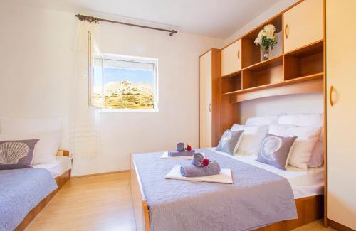 Metajna Apartment | Asta view over sea reed landscape and bay