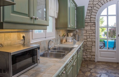 Petaleia Villa | Avlaki Beach House, Stylish Villa, Opening Onto Extraordinary Sheltered Beach